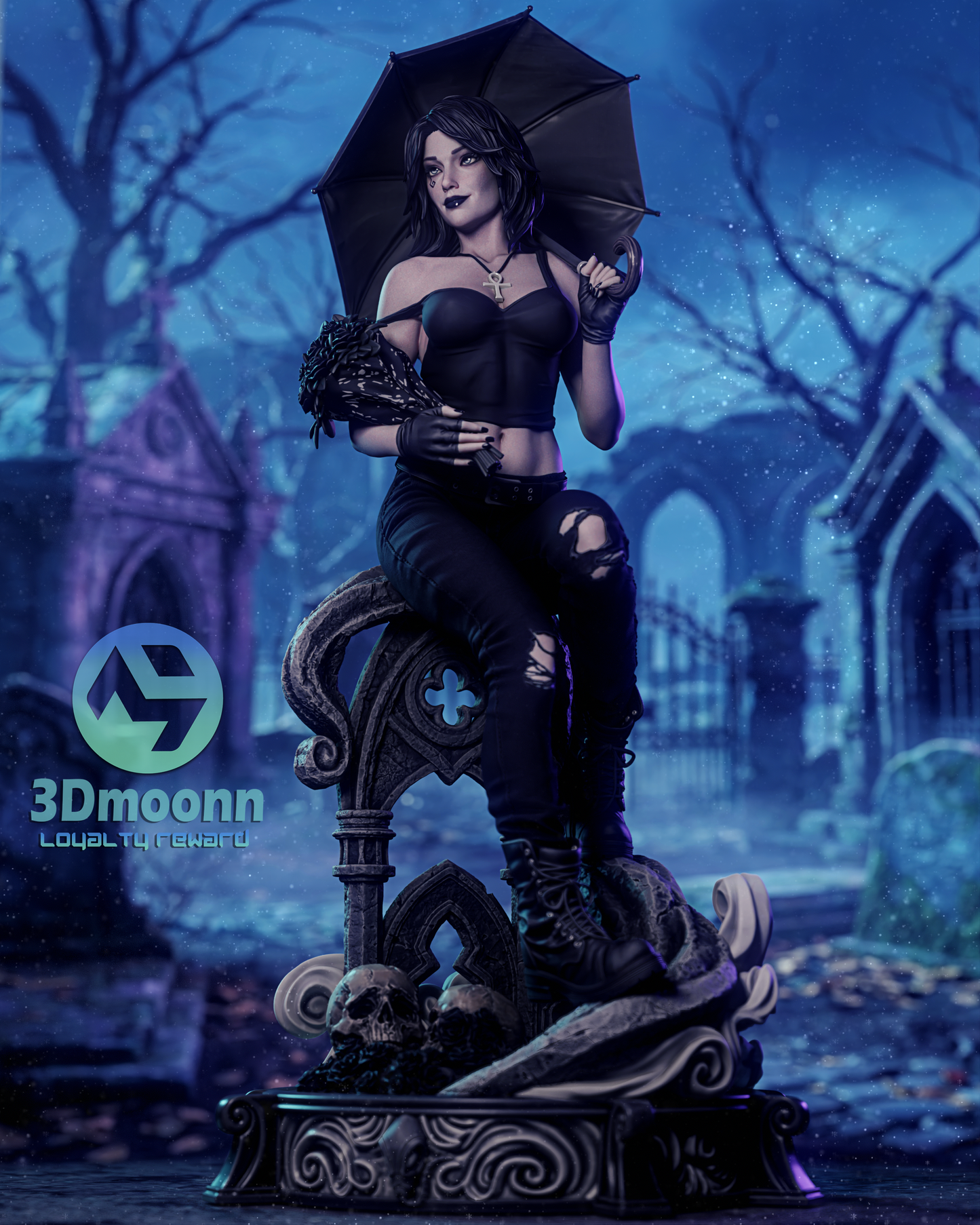 Death Sandman Statue 3D-Printed Kit