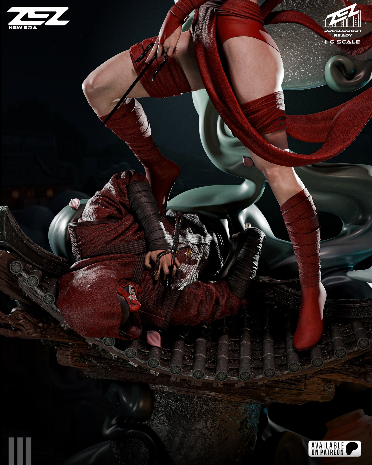 Elektra Statue 3D-Printed Kit