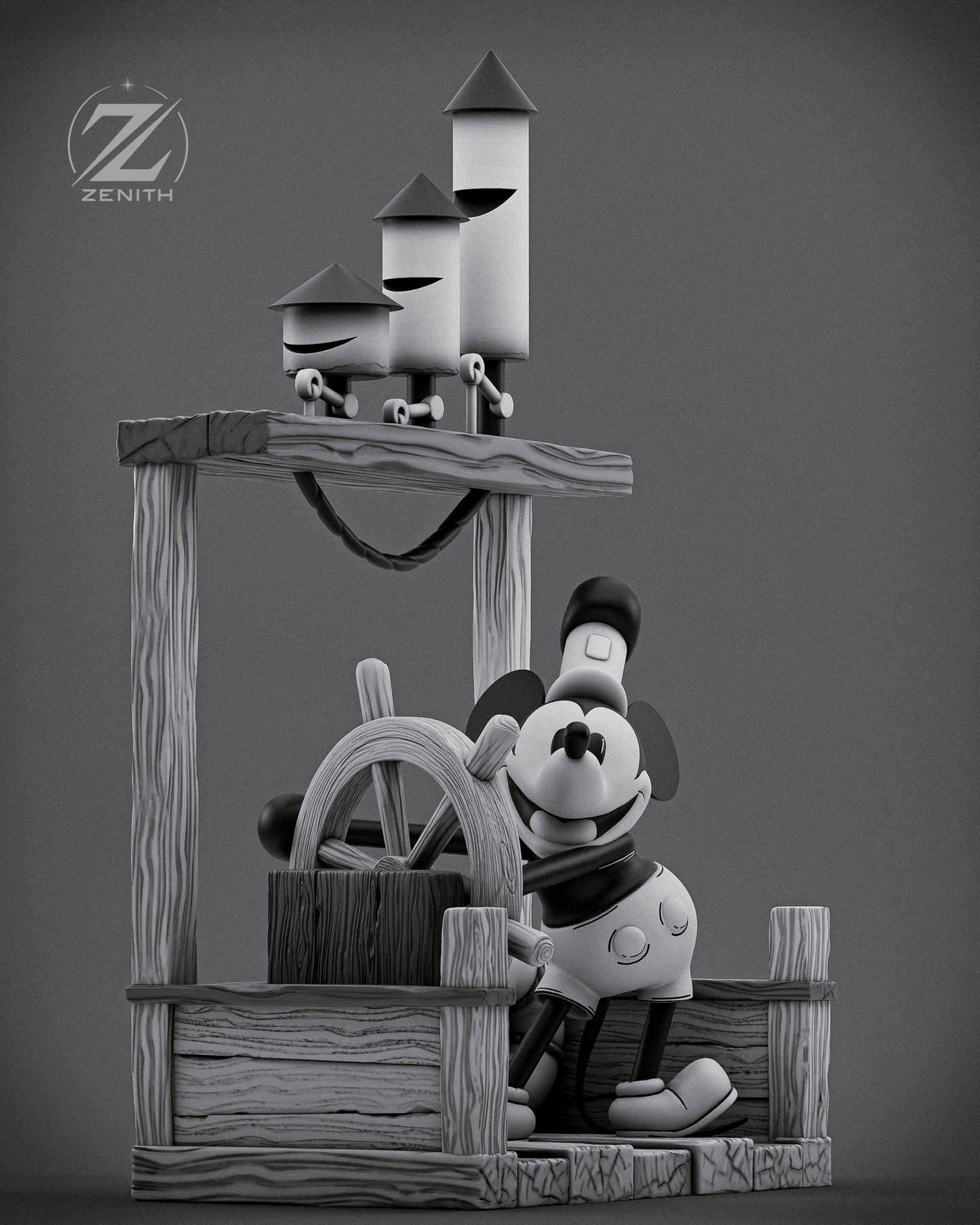 Mickey Statue 3D-Printed Kit