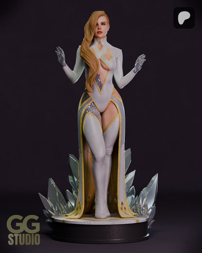Emma Frost Hellfire Gala Statue 3D-Printed Kit