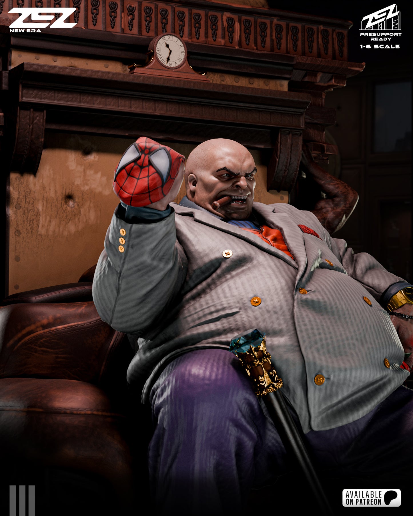 Kingpin Statue 3D-Printed Kit