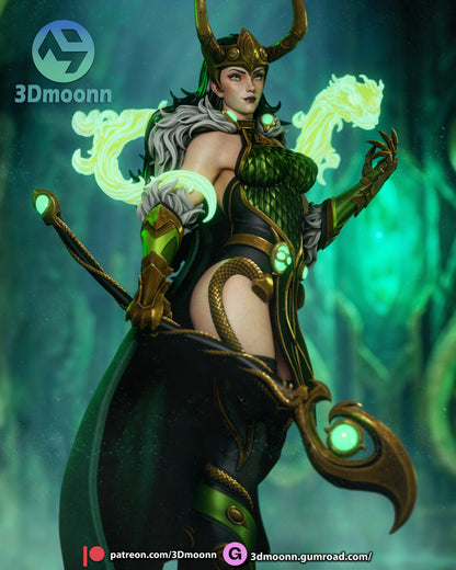 Lady Loki Statue 3D-Printed Kit