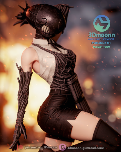 Reze Statue 3D-Printed Kit