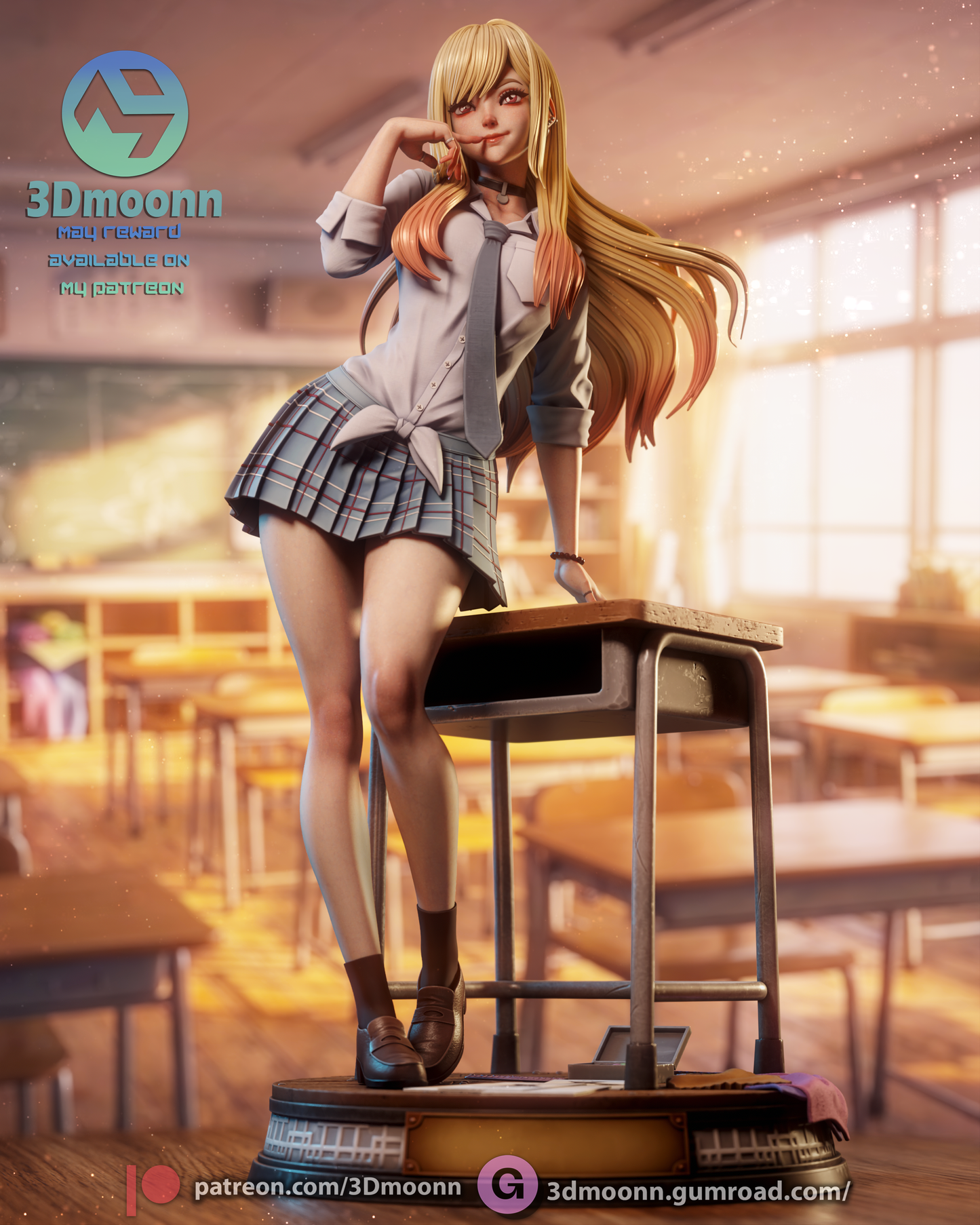 Marin Kitagawa Statue 3D-Printed Kit