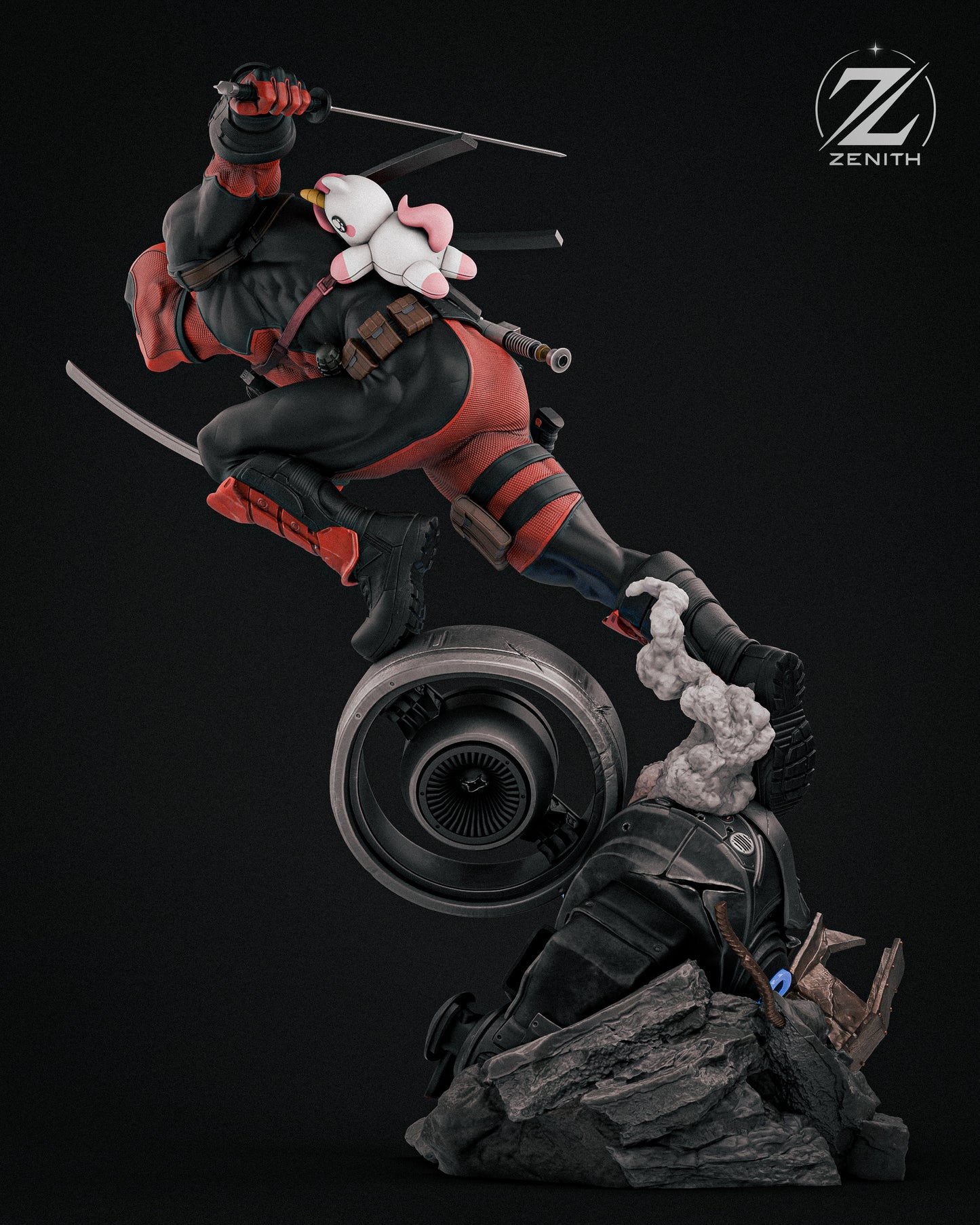 Deadpool Statue 3D-Printed Kit