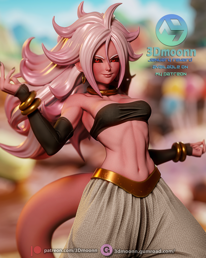 Android 21 Statue 3D-Printed Kit
