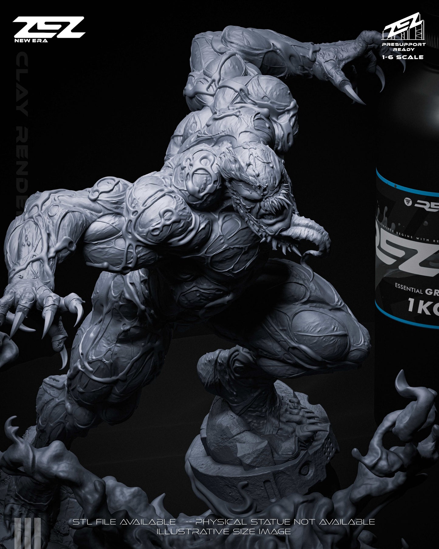 Venom Statue 3D-Printed Kit
