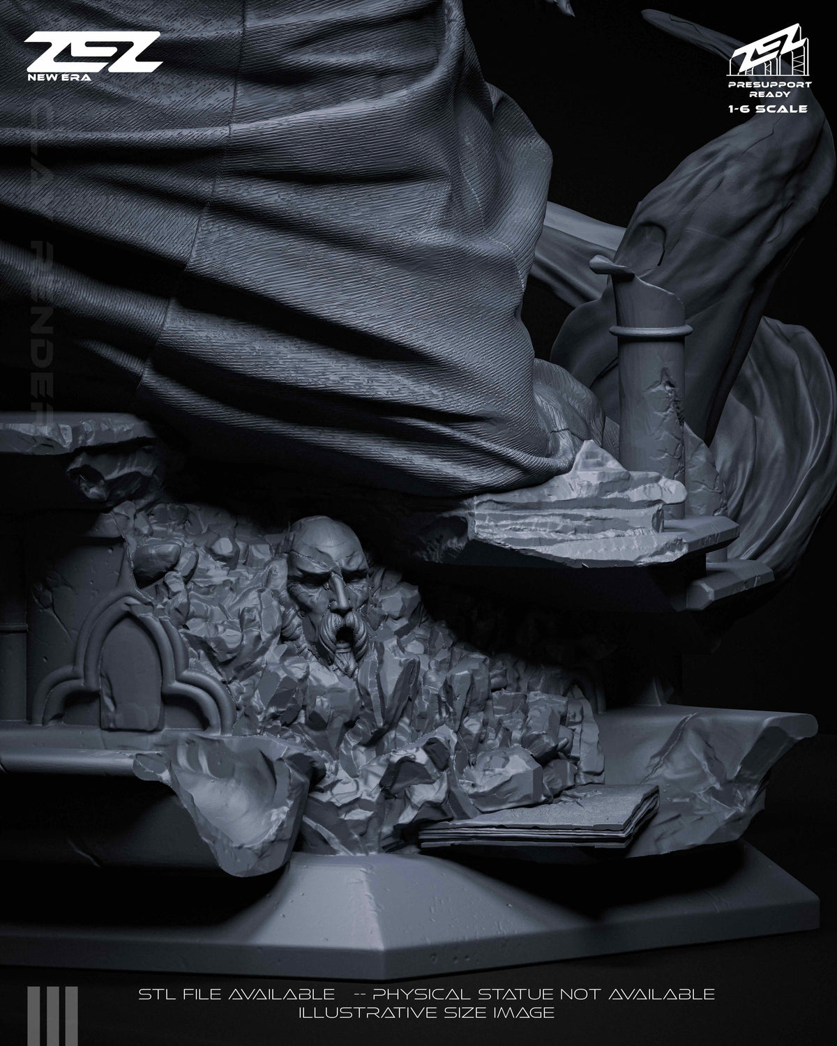 Voldemort Statue 3D-Printed Kit