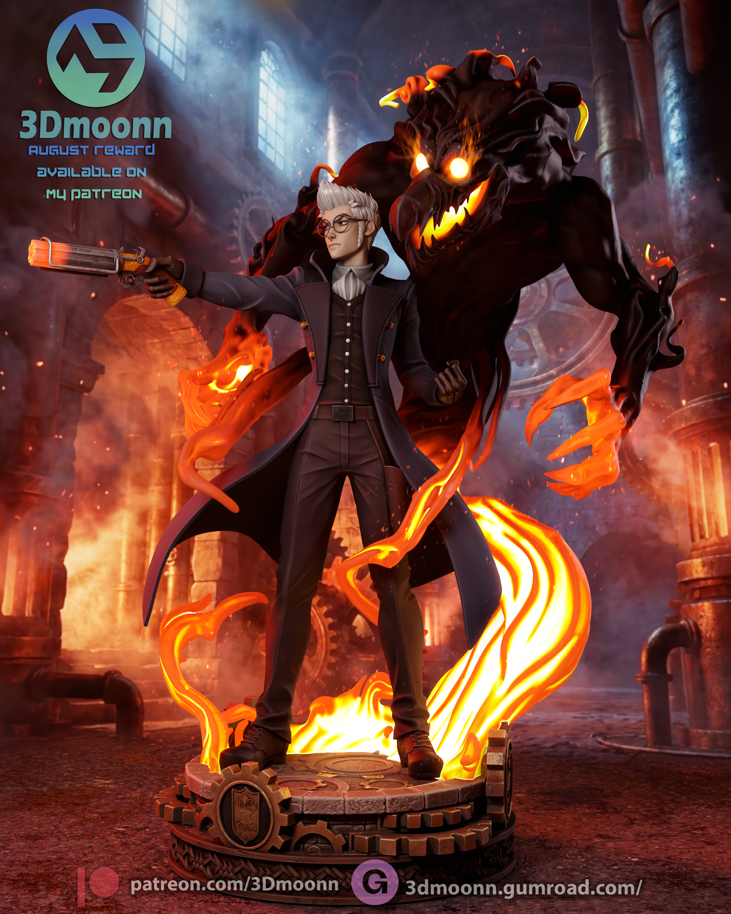 Percy De Rolo Statue 3D-Printed Kit