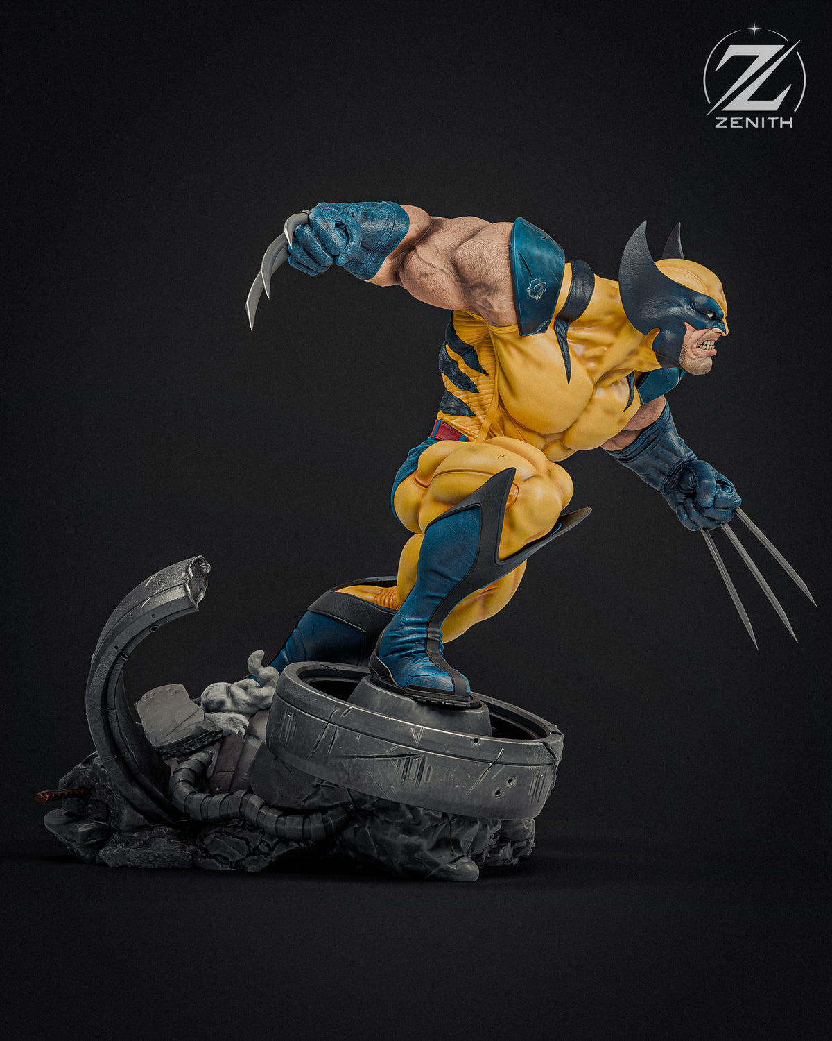 Wolverine Statue 3D-Printed Kit