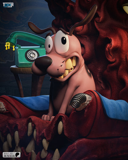 Courage The Cowardly Dog Statue