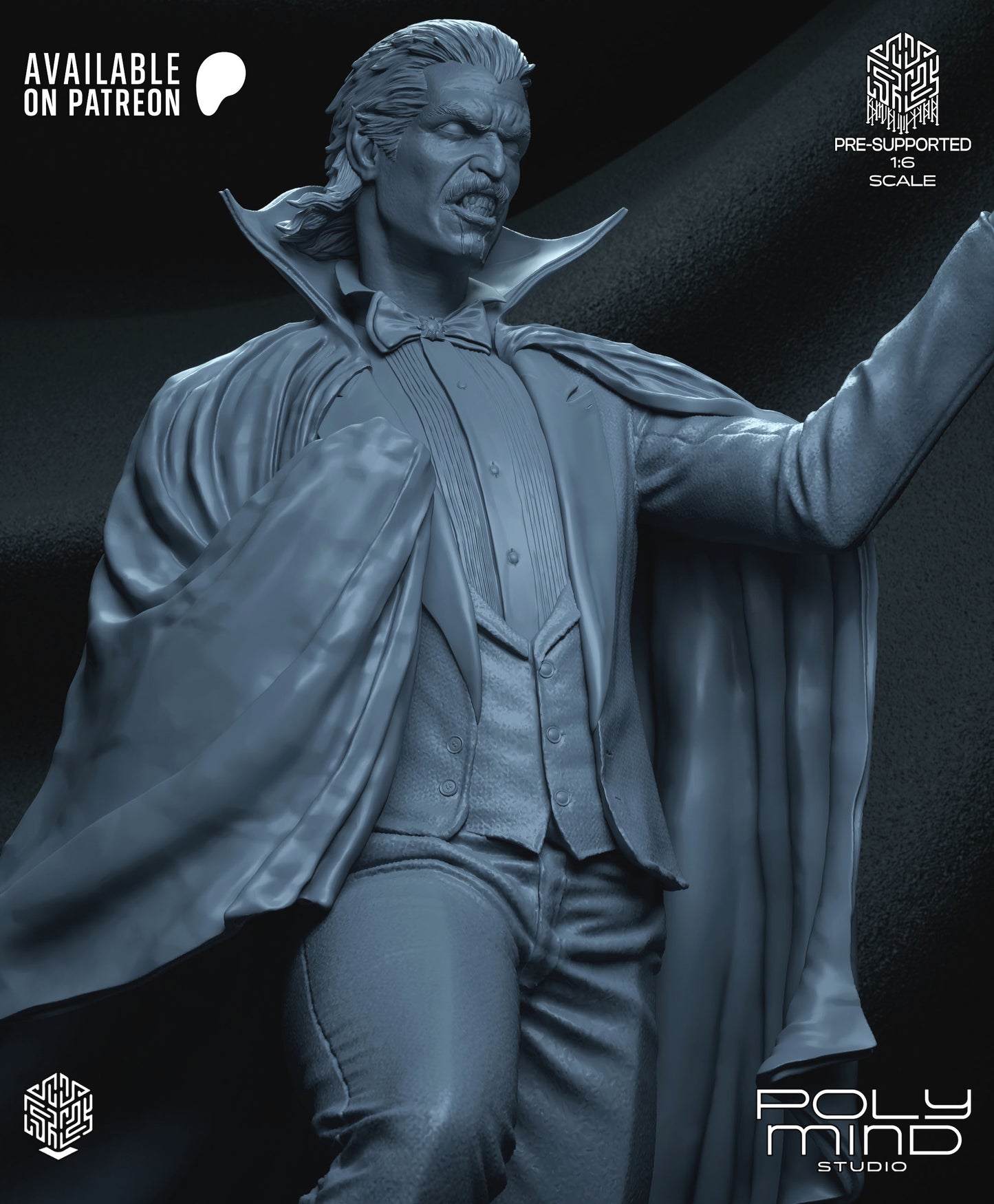 Dracula Statue 3D-Printed Kit