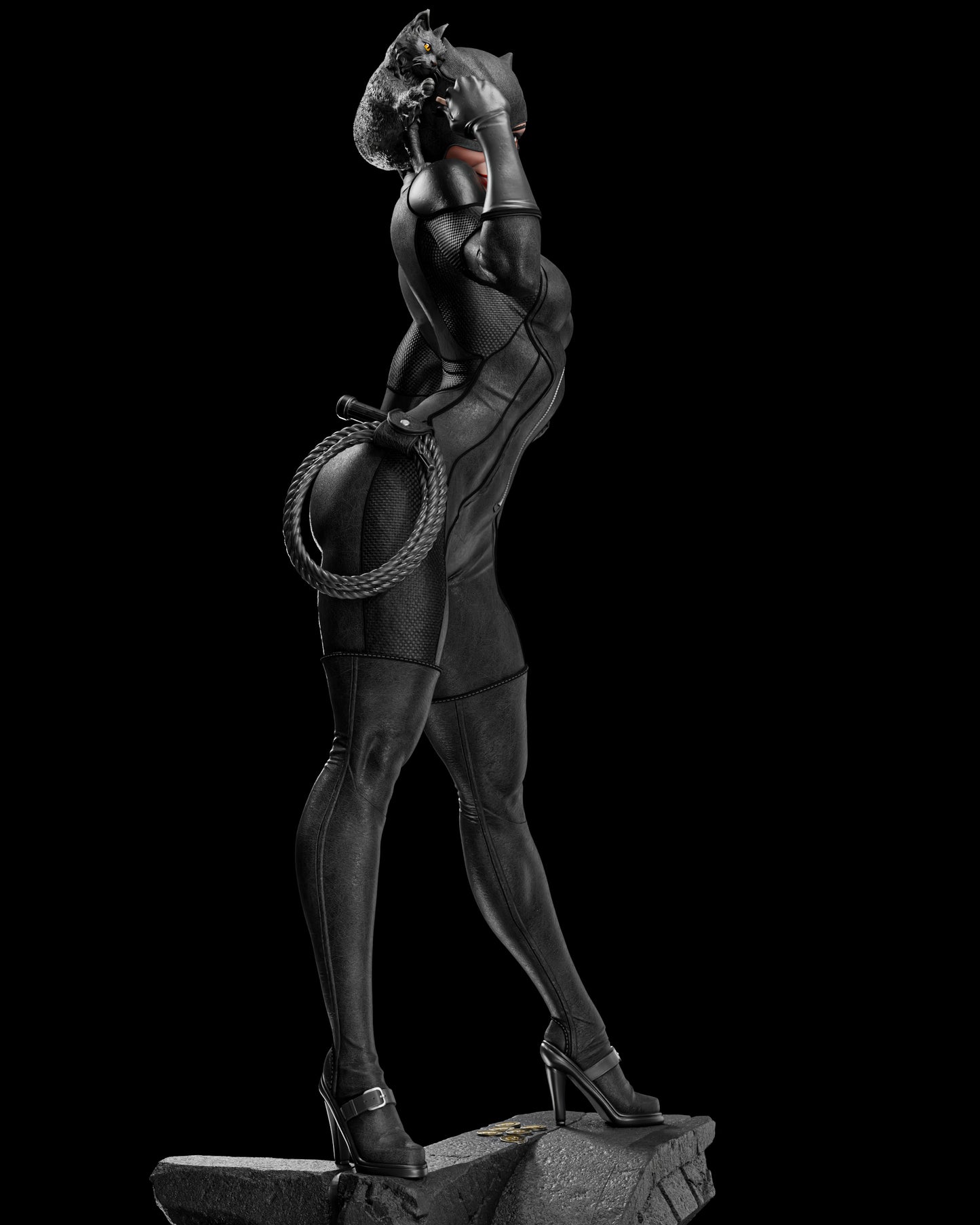 Catwoman Statue 3D-Printed Kit