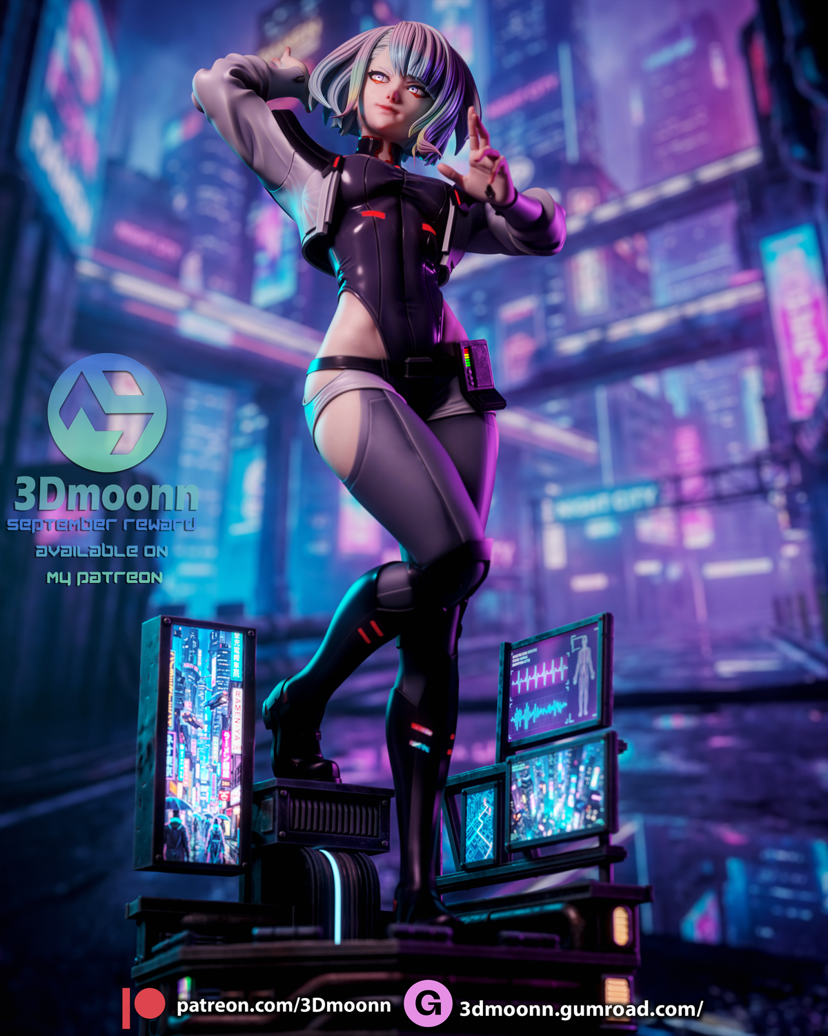 Lucy - Cyberpunk Edgerunners 3D-Printed Kit