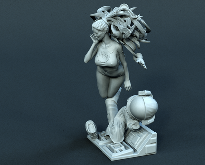 Astronaut Pinup Statue 3D-Printed Kit