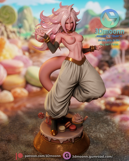 Android 21 Statue 3D-Printed Kit