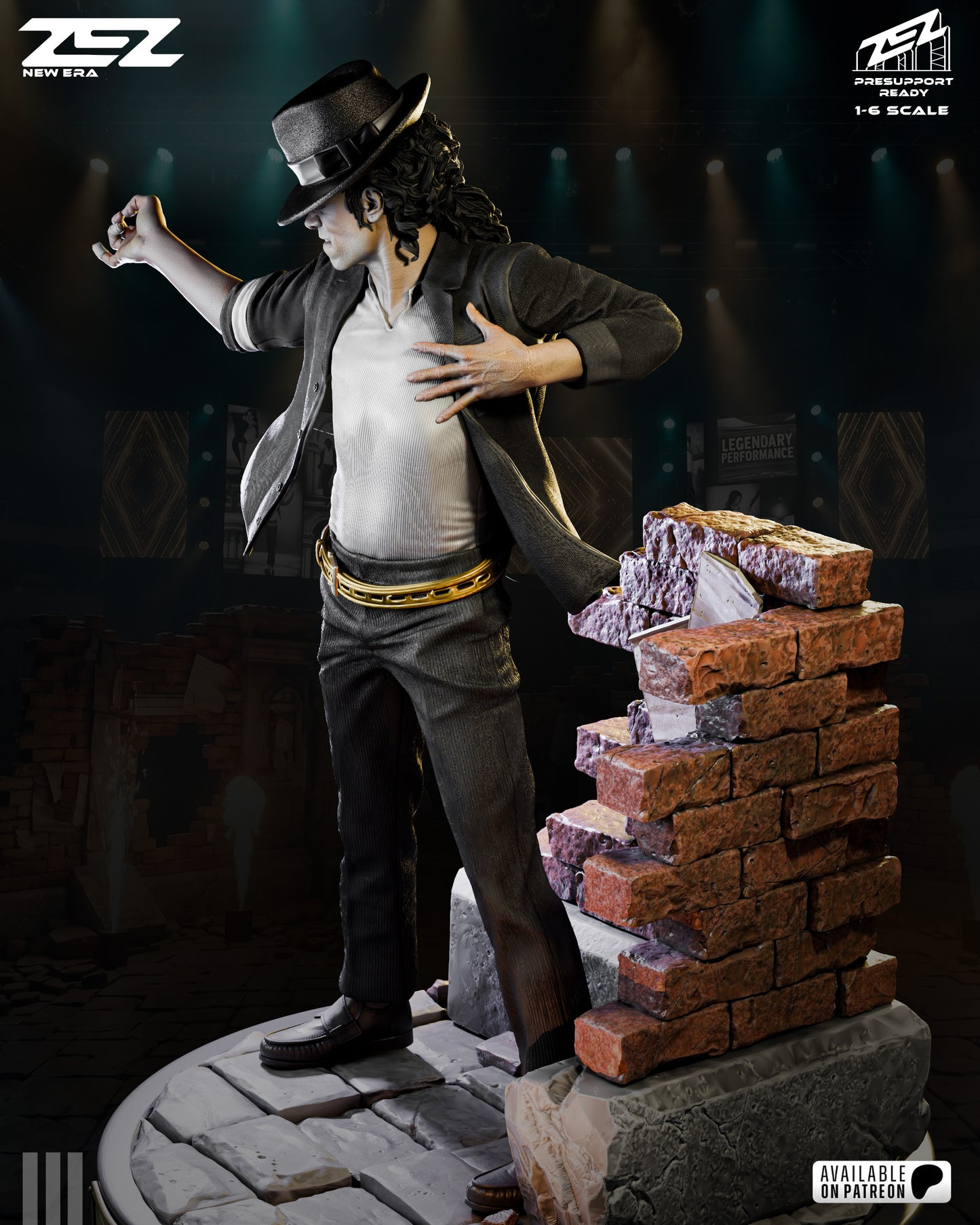 Michael Jackson Statue 3D-Printed Kit
