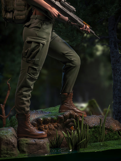 Zora Bennett Jurassic World Rebirth Statue