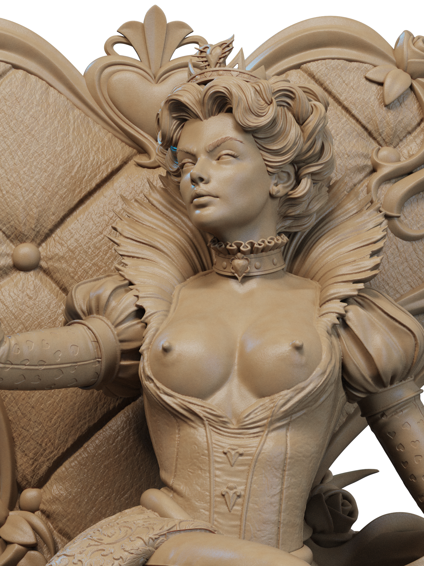 Queen Of Hearts Statue 3D-Printed Kit