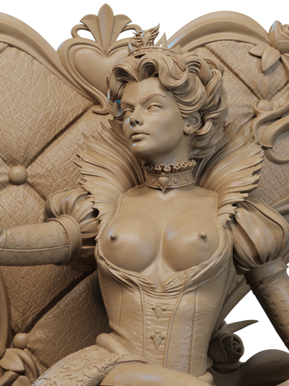 Queen Of Hearts Statue 3D-Printed Kit