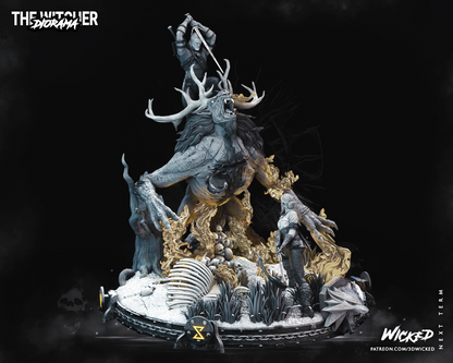 The Witcher Geralt Of Rivia & Ciri Diorama