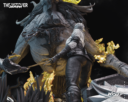 The Witcher Geralt Of Rivia & Ciri Diorama
