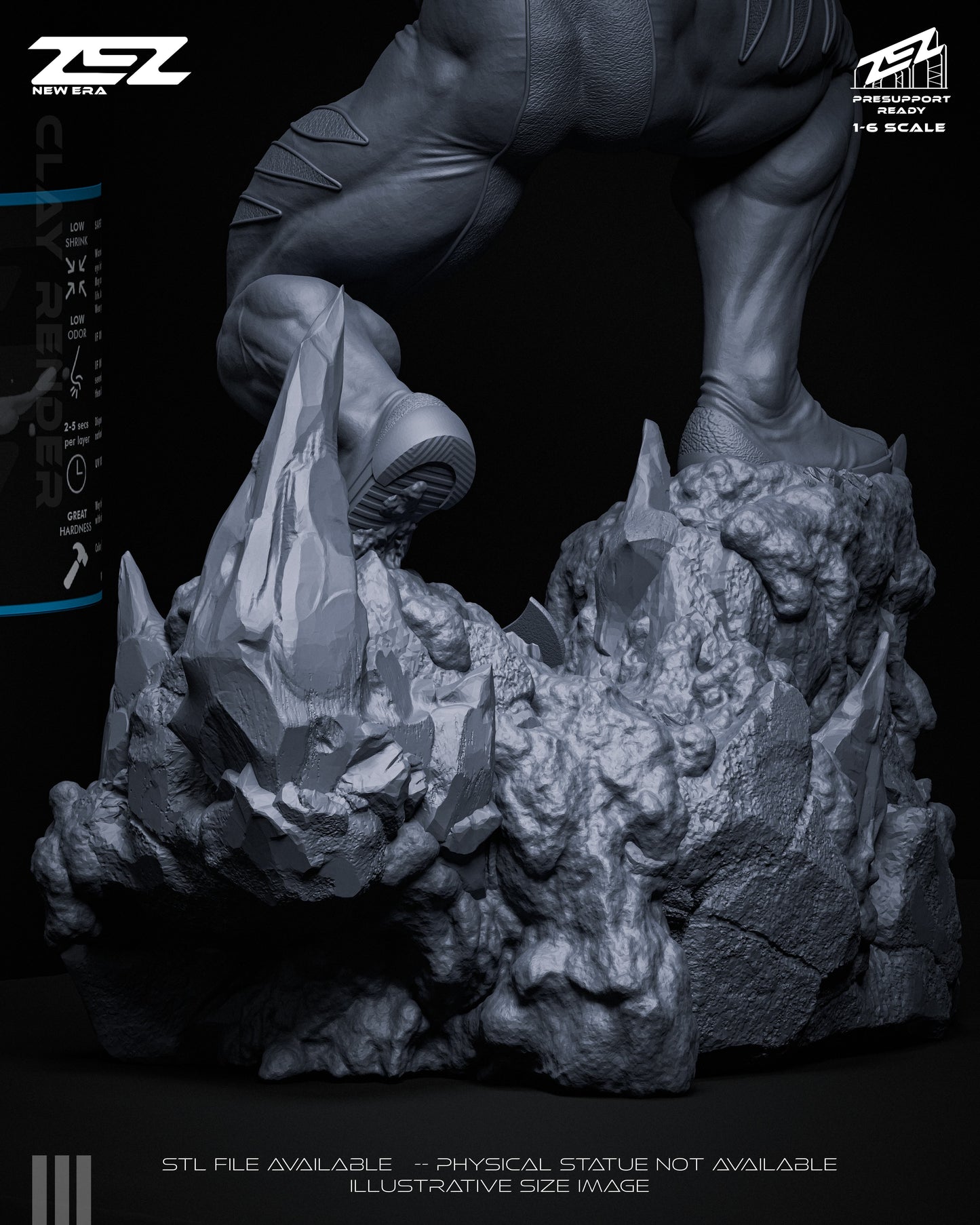 Sabretooth Statue 3D-Printed Kit