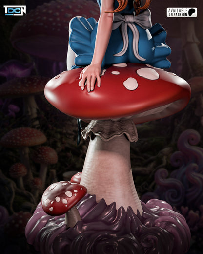 Alice In Wonderland Statue 3D-Printed Kit