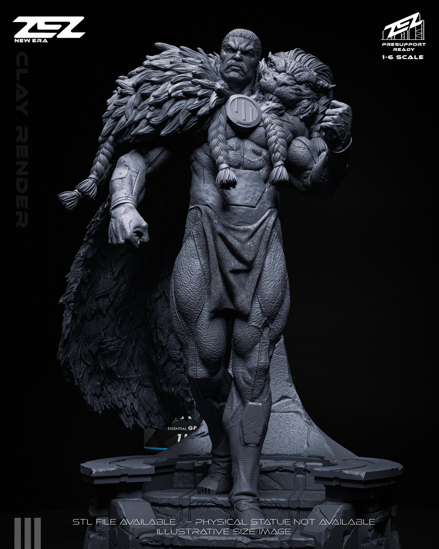 Thragg Statue 3D-Printed Kit