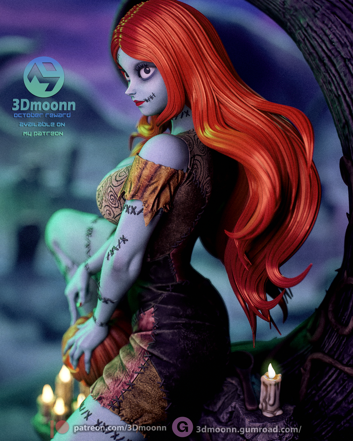 Sally Statue 3D-Printed Kit