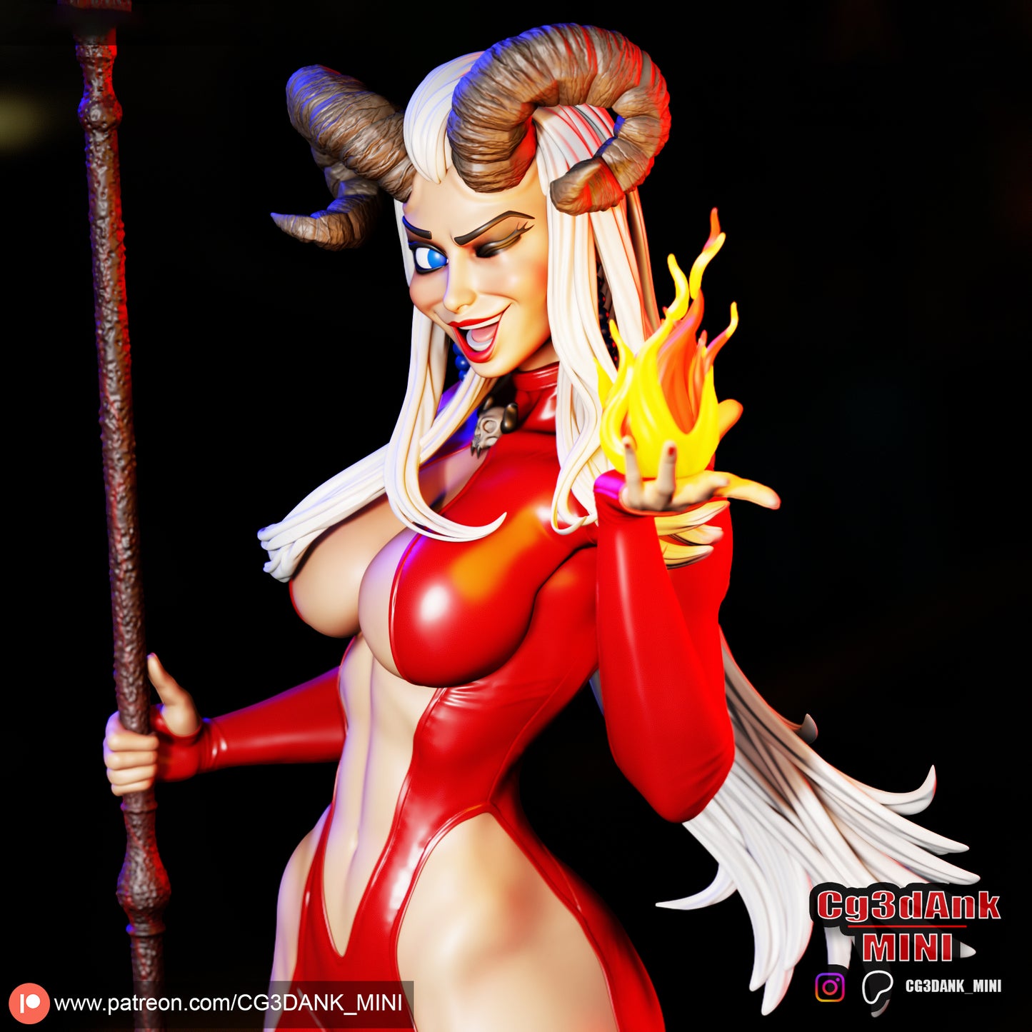 Satana Statue 3D-Printed Kit