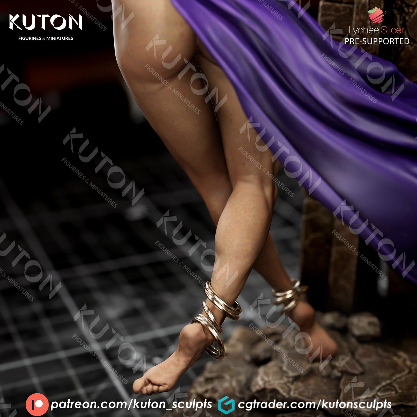 Dejah Thoris Statue 3D-Printed Kit