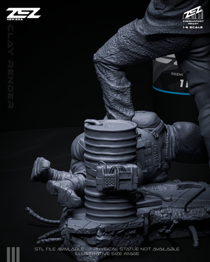Two Face Statue 3D-Printed Kit