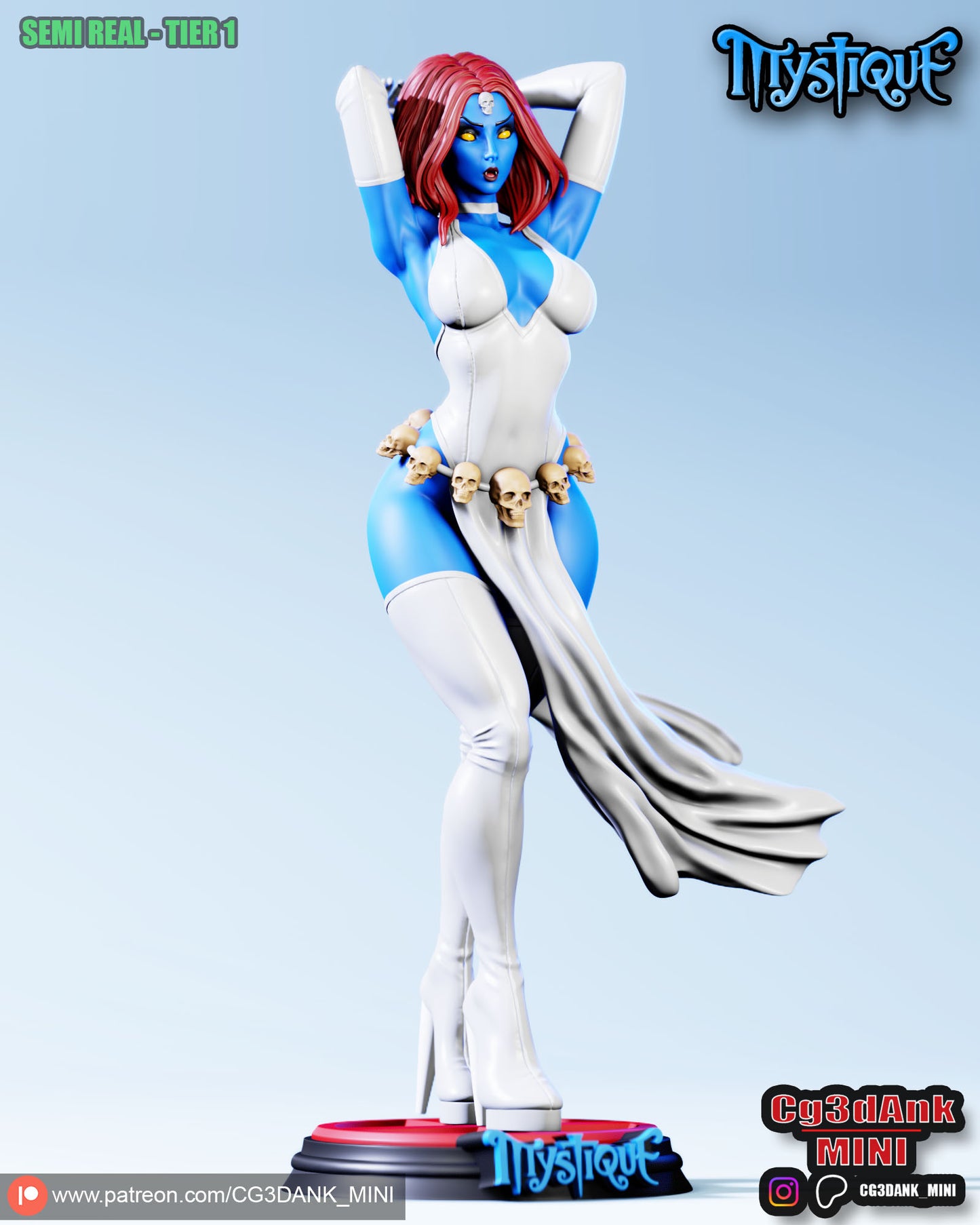 Mystique Statue 3D-Printed Kit