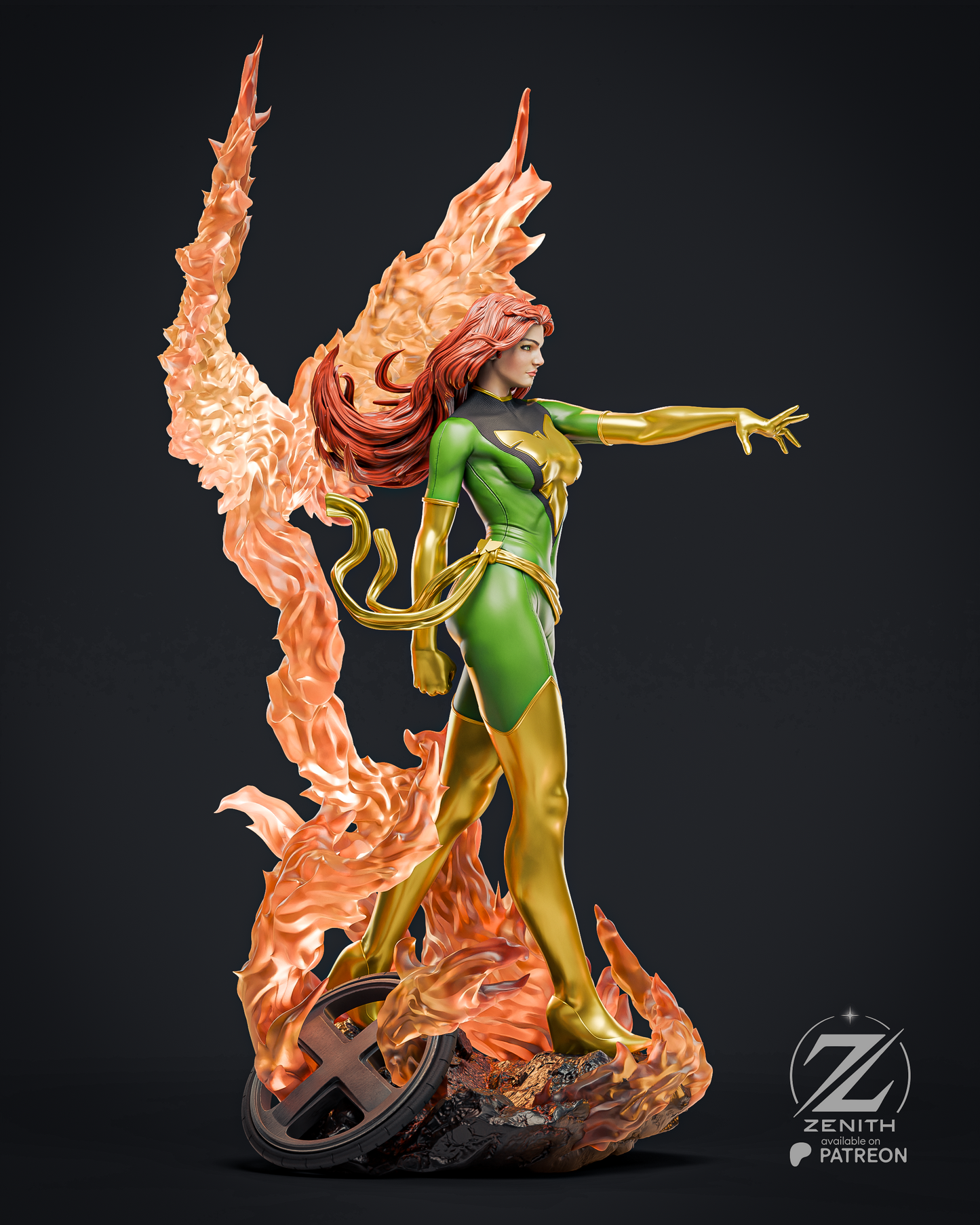 Jean Grey - Phoenix Statue