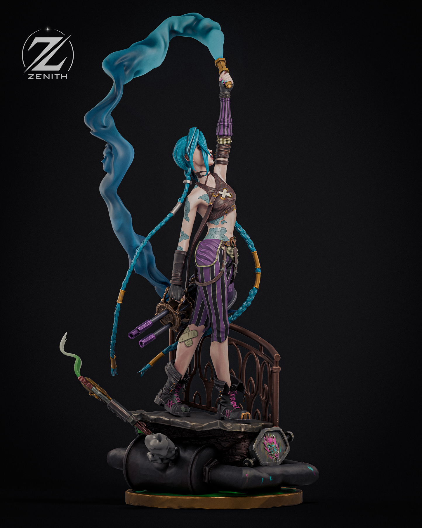 Jinx Statue 3D-Printed Kit