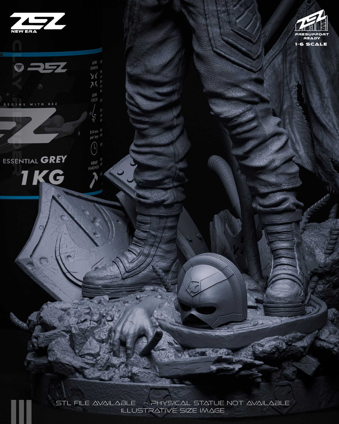 Peacemaker Statue 3D-Printed Kit