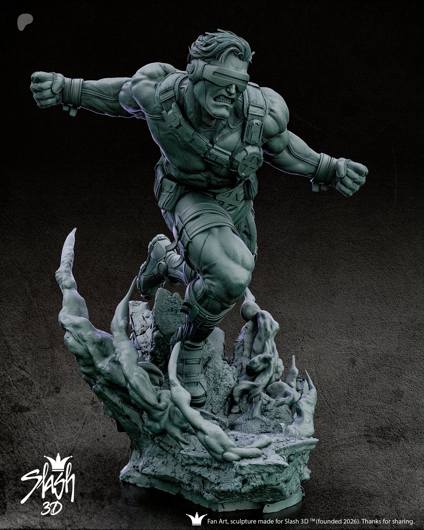Cyclops Statue 3D-Printed Kit