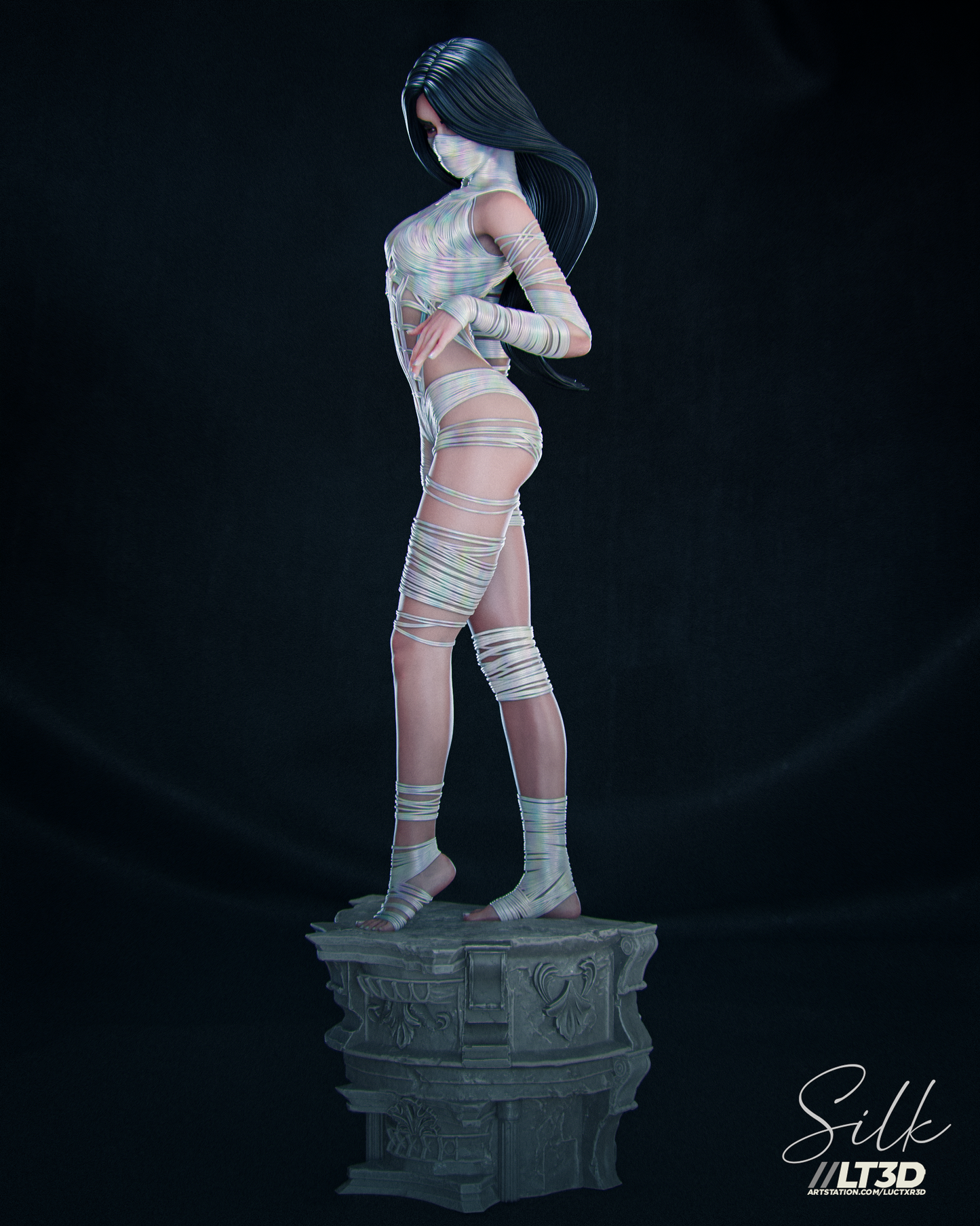 Silk Statue