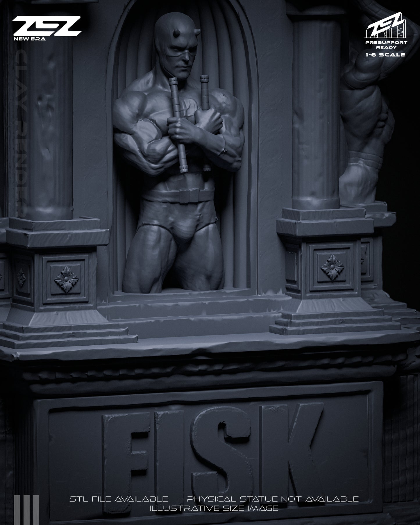 Kingpin Statue 3D-Printed Kit