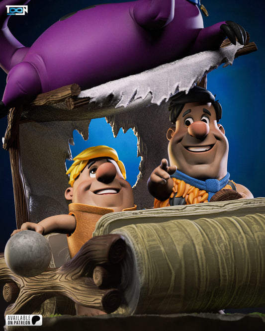 The Flinstones Statue