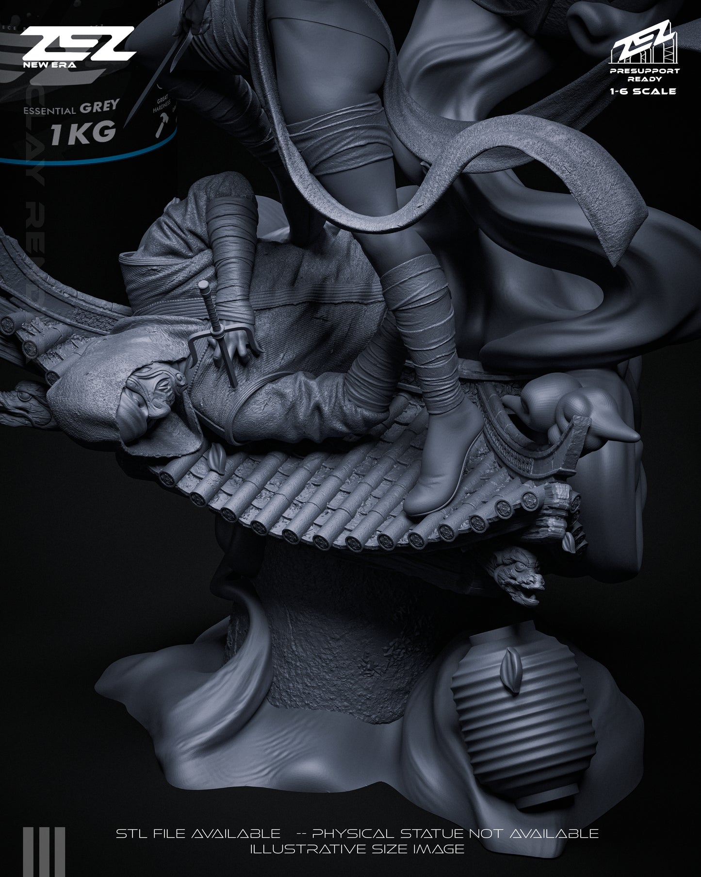 Elektra Statue 3D-Printed Kit