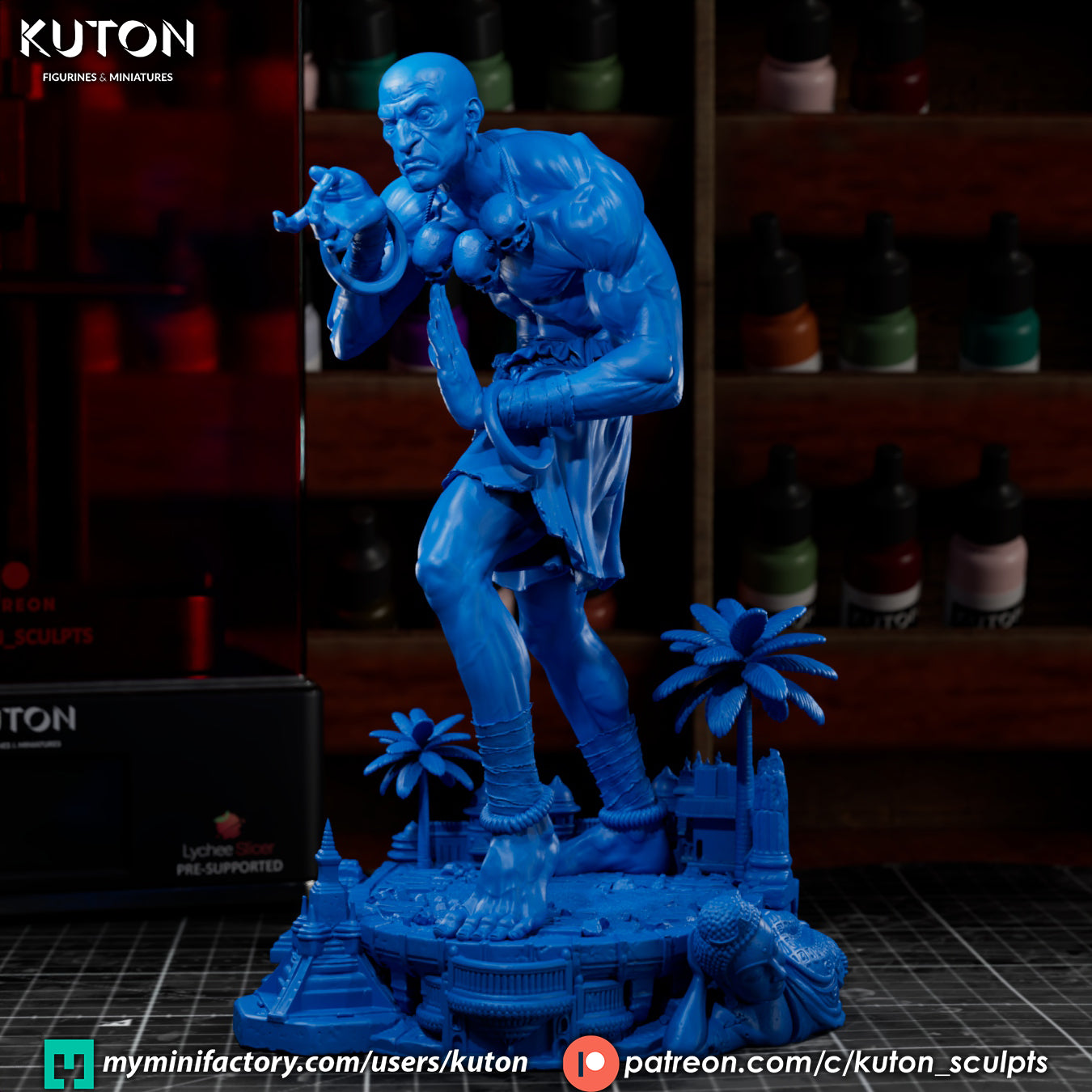Dhalsim Statue 3D-Printed Kit