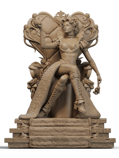Queen Of Hearts Statue 3D-Printed Kit