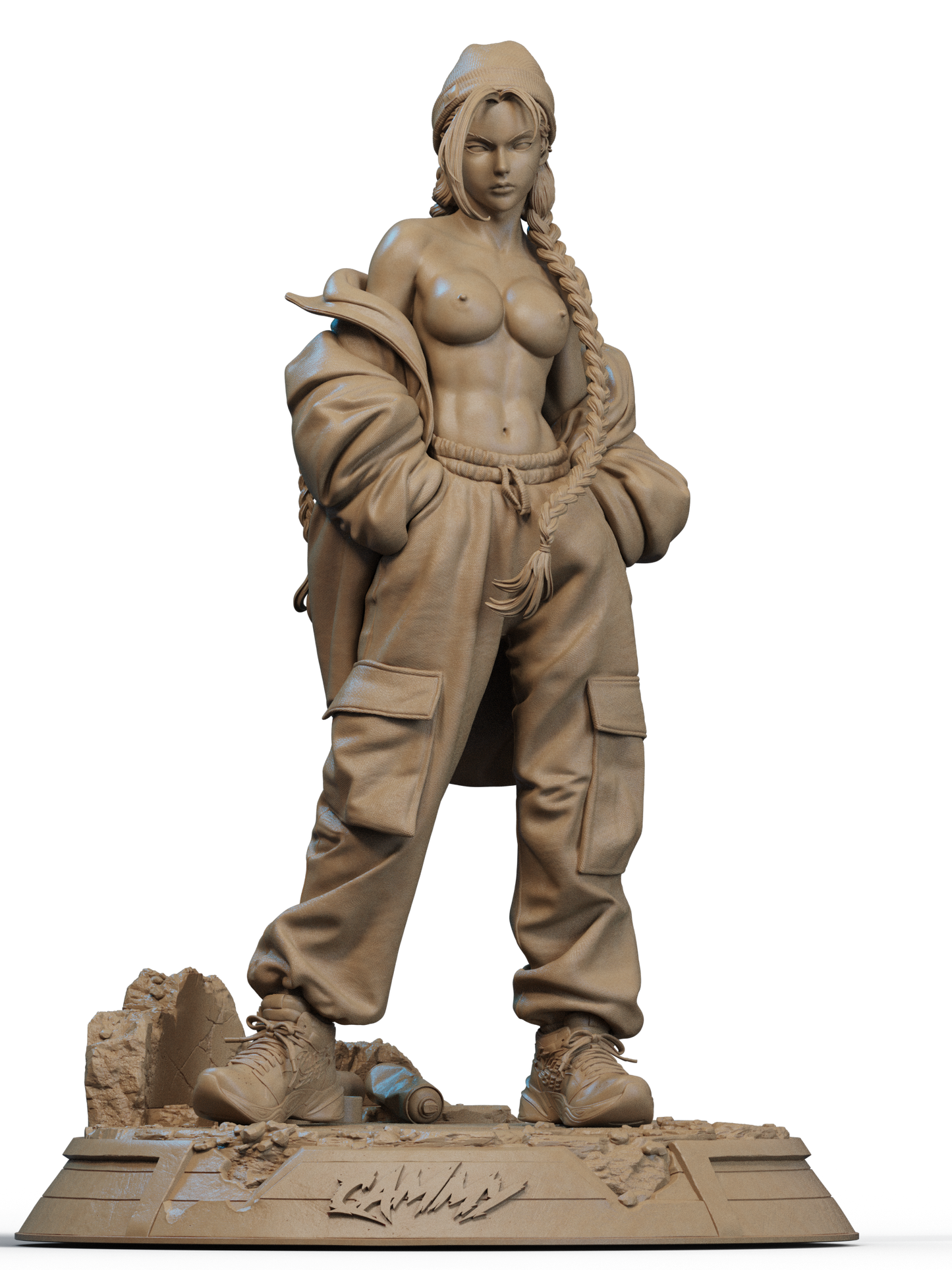 StreetWear Cammy Statue 3D-Printed Kit