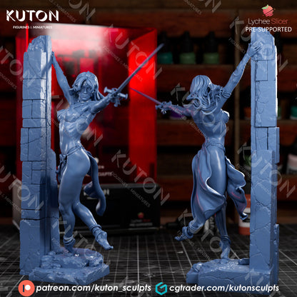 Dejah Thoris Statue 3D-Printed Kit