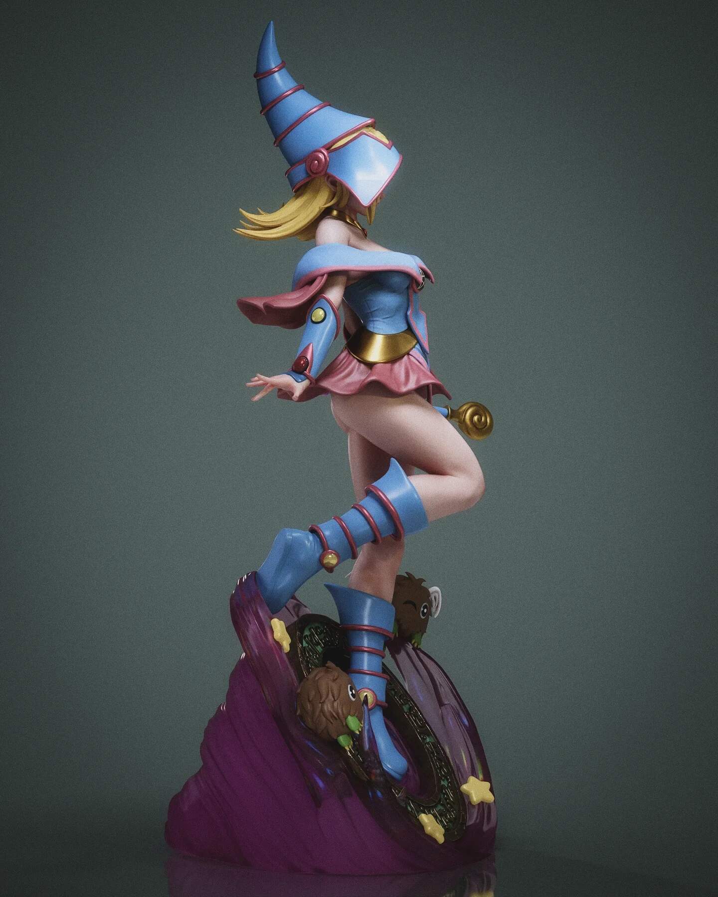 Dark Magician Girl Statue 3D-Printed Kit