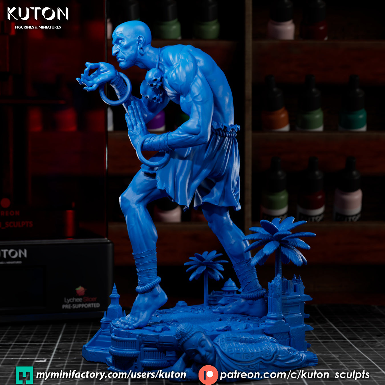 Dhalsim Statue 3D-Printed Kit