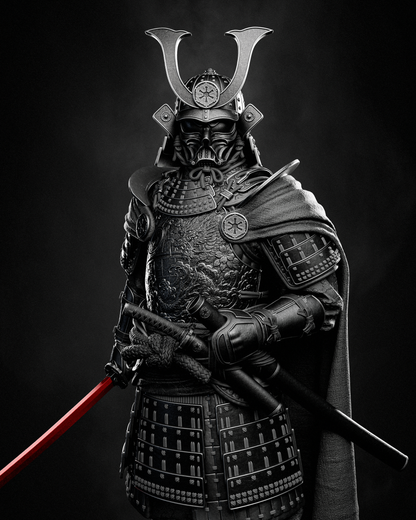 Darth Vader Samurai Statue 3D-Printed Kit
