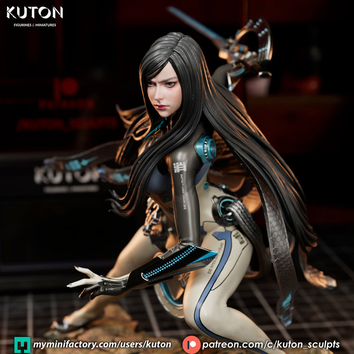 Raven Statue 3D-Printed Kit